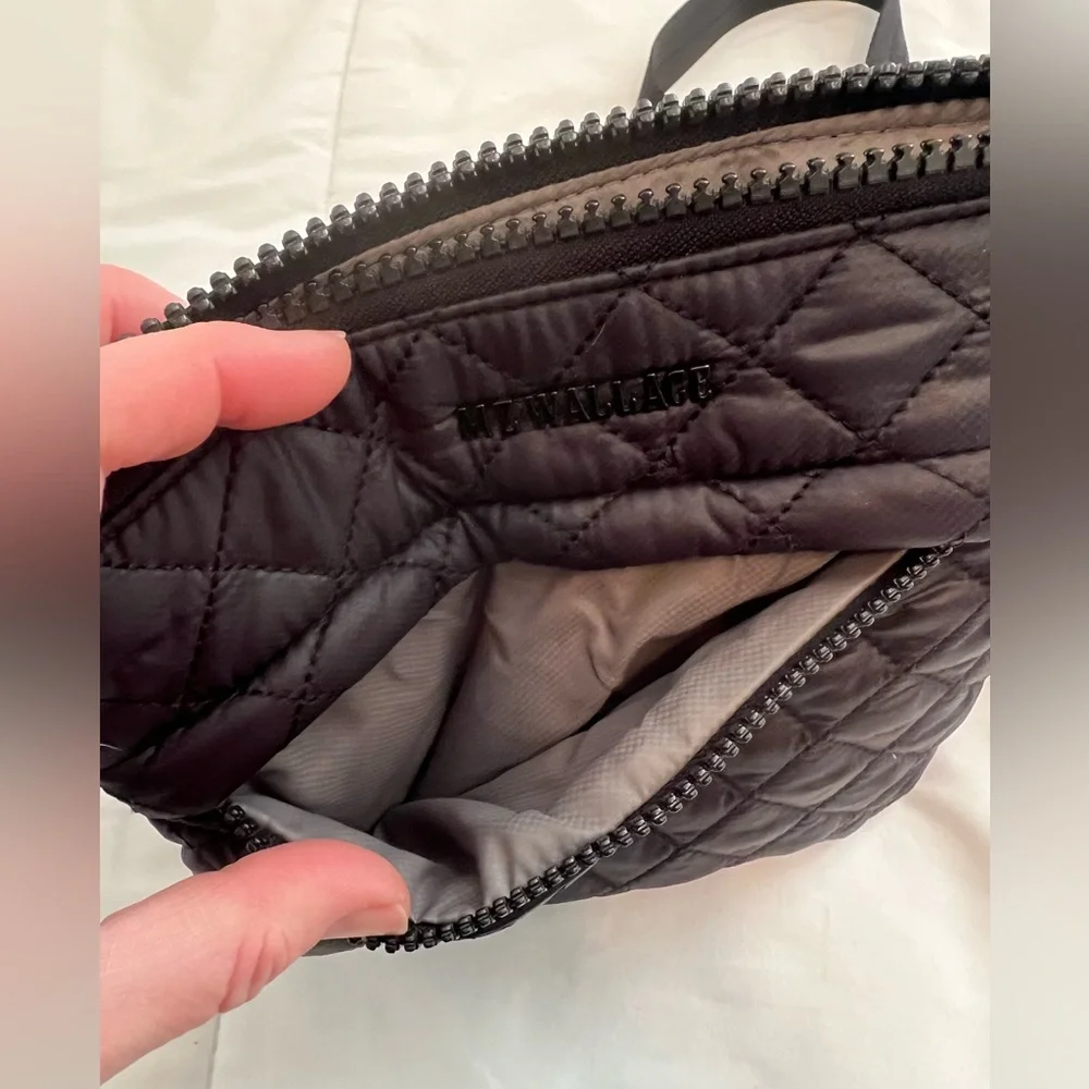 MZ Wallace Metro Flat Crossbody Bag in Black - Picture 8 of 12